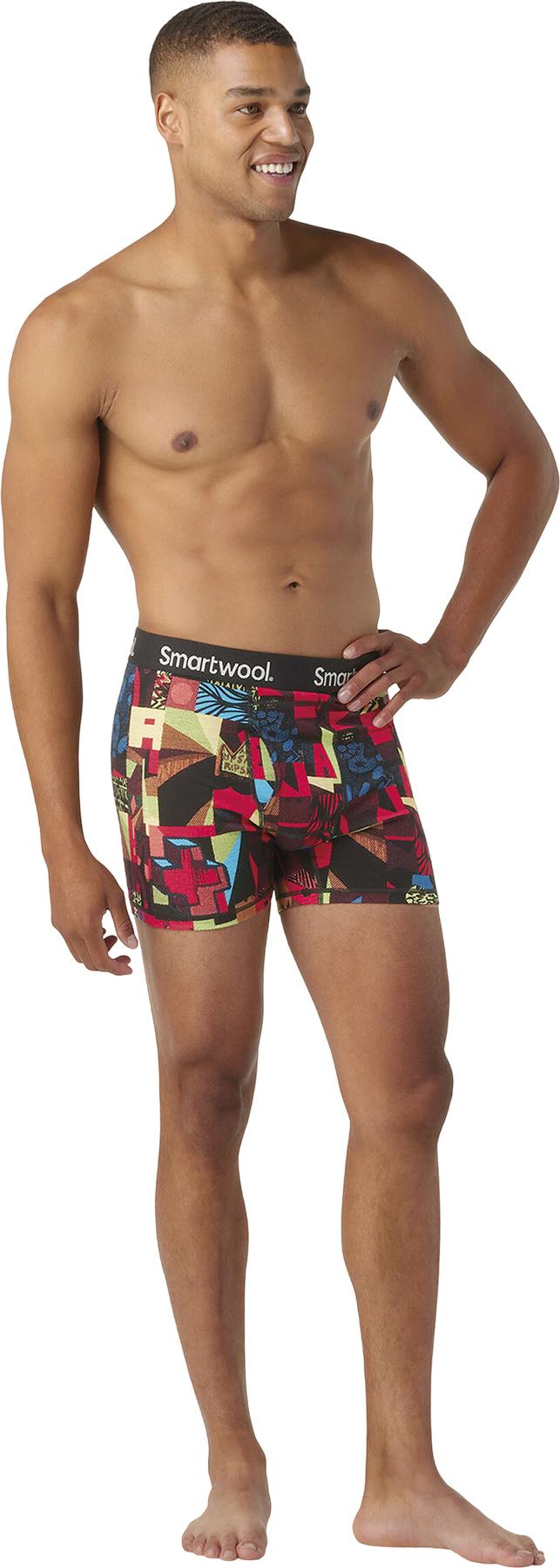 Product gallery image number 3 for product Merino Print Boxed Boxer Brief 4.75 in - Men's