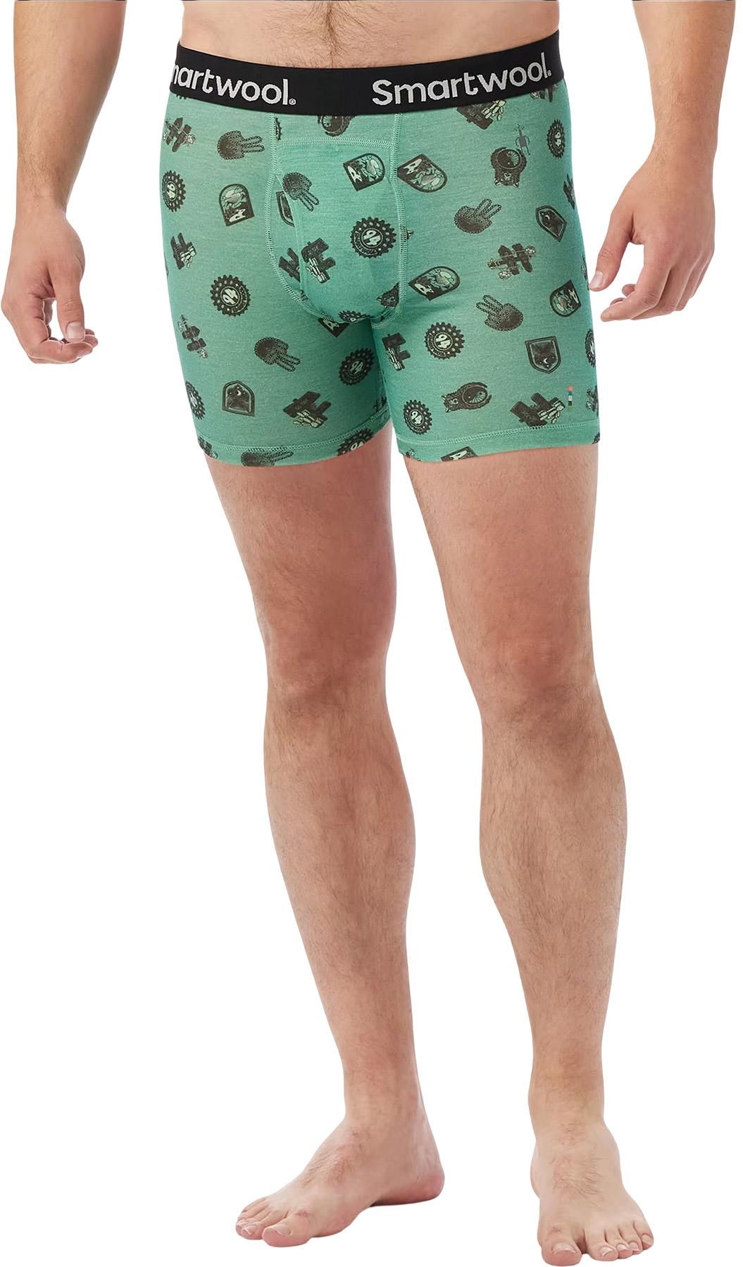 Product gallery image number 3 for product Merino Print Boxed Boxer Brief 4.75 in - Men's