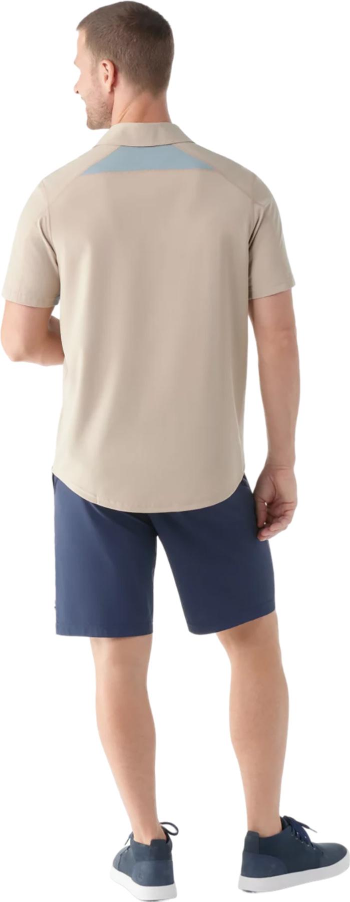 Product gallery image number 2 for product Printed Short Sleeve Button Down Shirt - Men's