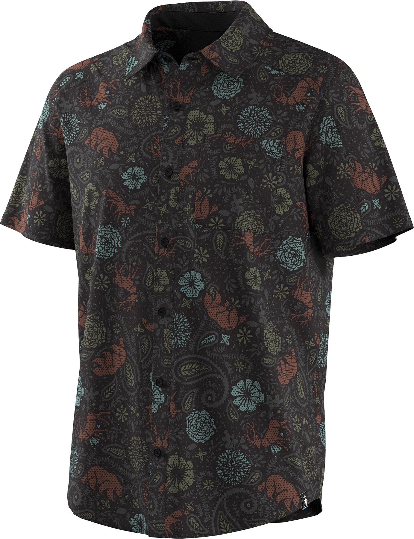 Product image for Printed Short Sleeve Button Down Shirt - Men's