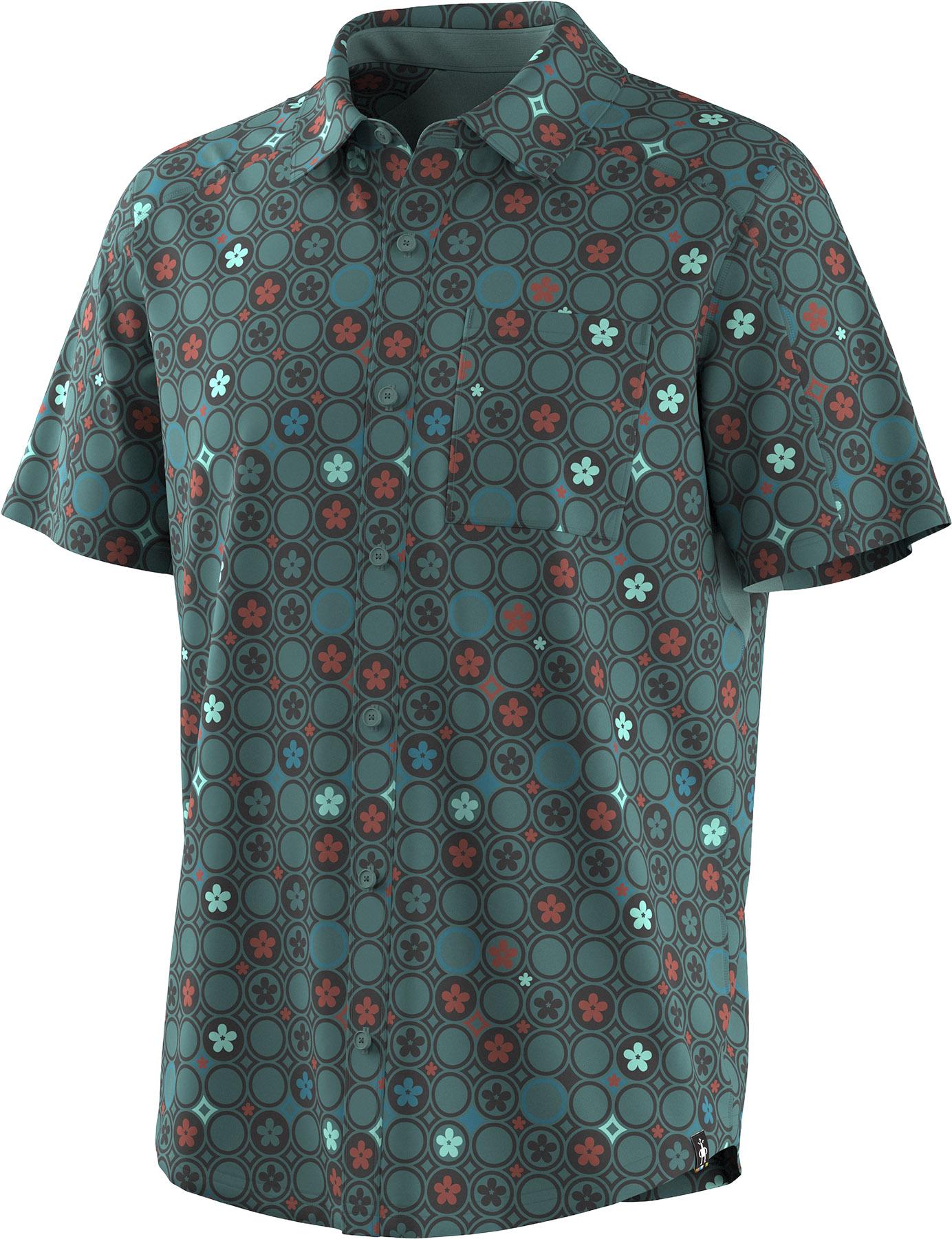 Product image for Printed Short Sleeve Button Down Shirt - Men's