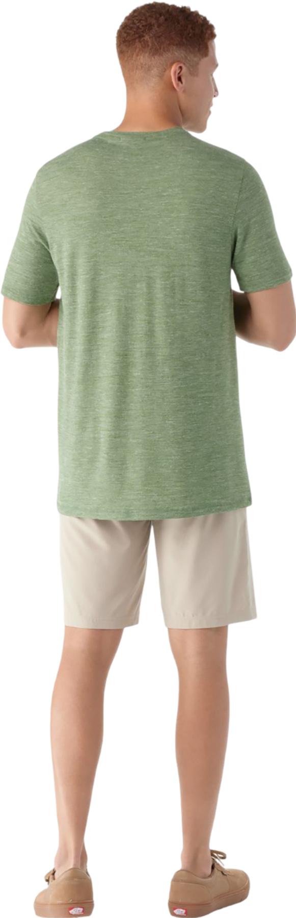 Product gallery image number 2 for product T-shirt à poche en mélange de chanvre et mérinos - Homme