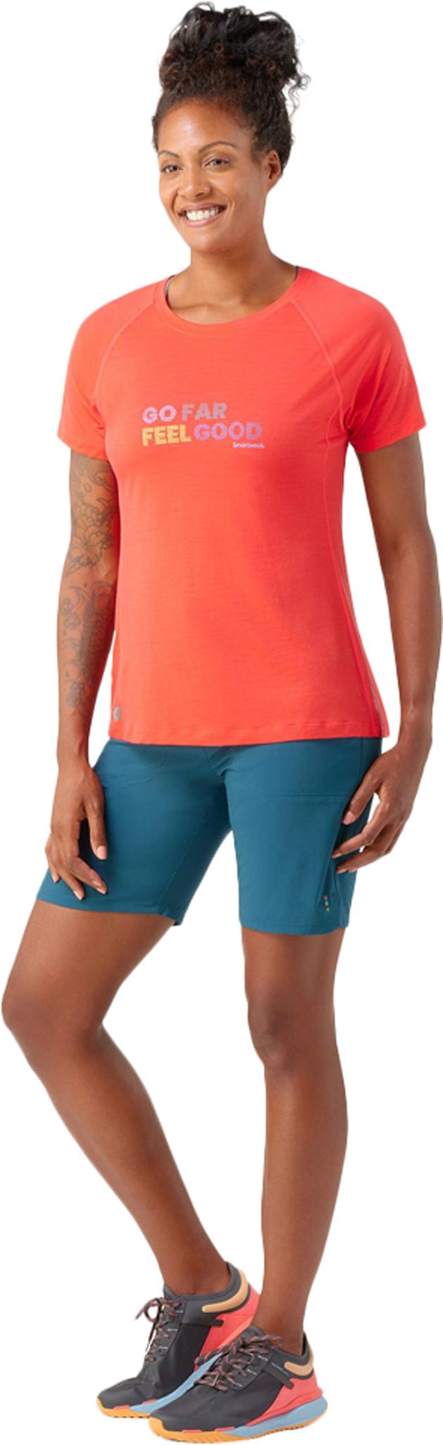 Product gallery image number 2 for product Active Ultralite Go Far, Feel Good Graphic Short Sleeve Tee - Women's