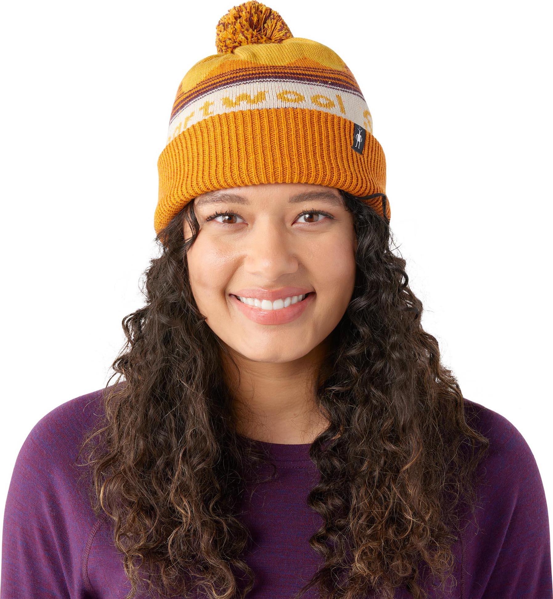Numéro de l'image de la galerie de produits 2 pour le produit Tuque en tricot à motif d'hiver avec pompon - Unisexe