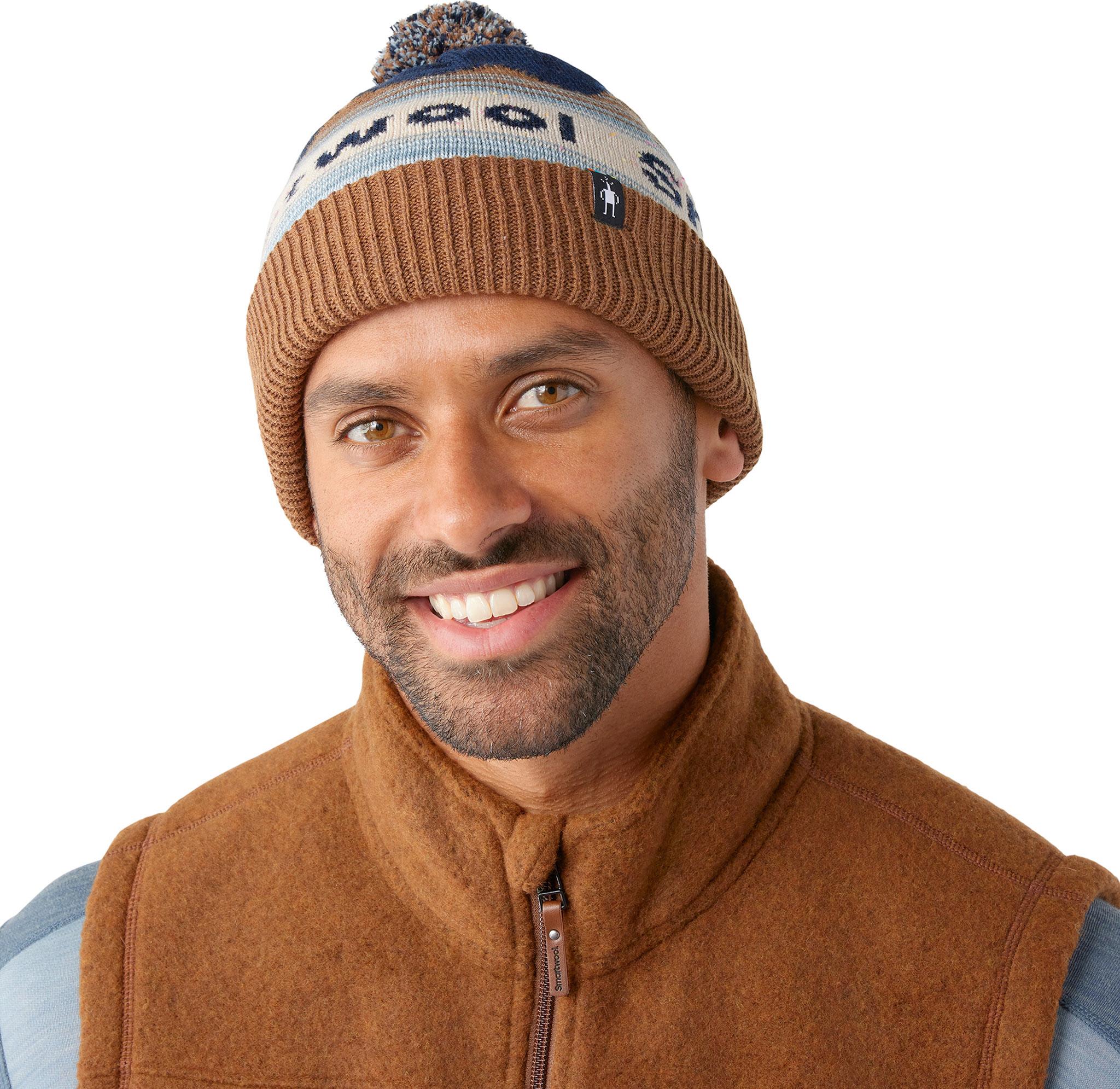 Product gallery image number 3 for product Knit Winter Pattern Pom Beanie - Unisex