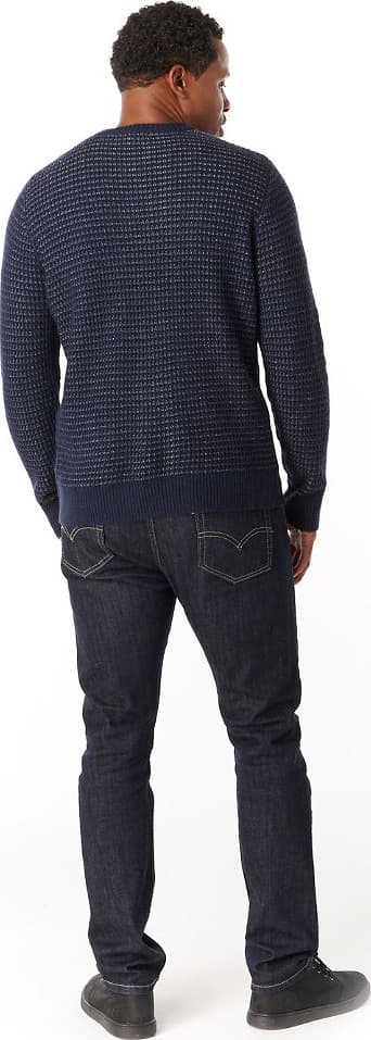 Product gallery image number 2 for product Ripple Ridge Tick Stitch Crew Sweater - Men's
