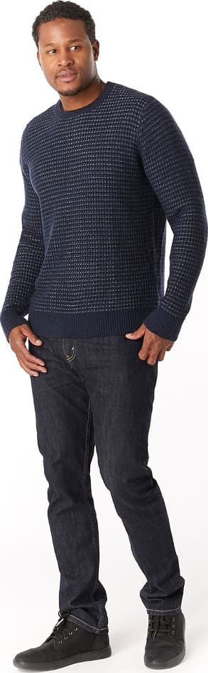 Product gallery image number 3 for product Ripple Ridge Tick Stitch Crew Sweater - Men's