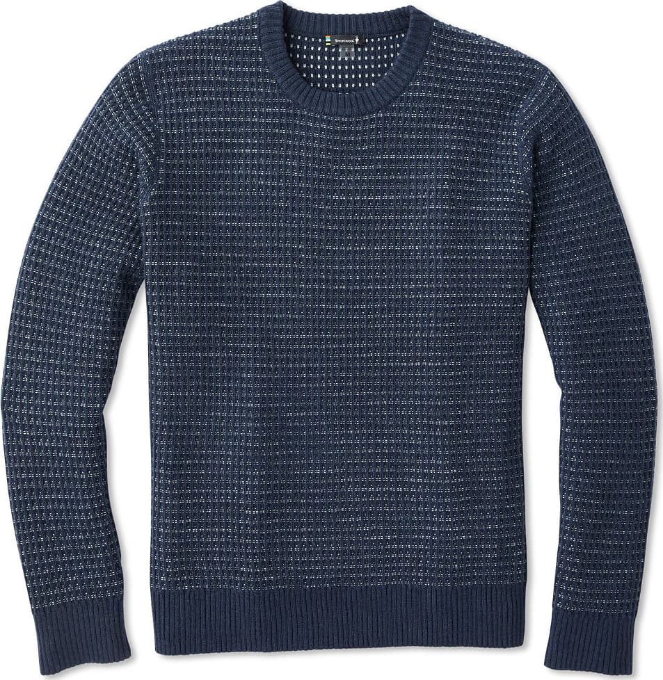 Product gallery image number 1 for product Ripple Ridge Tick Stitch Crew Sweater - Men's