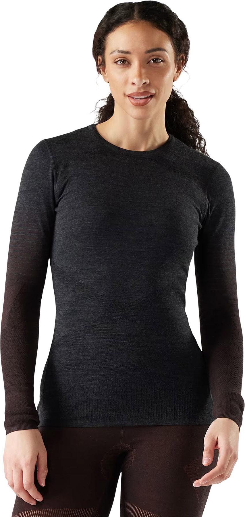 Numéro de l'image de la galerie de produits 3 pour le produit T-shirt couche de base à col rond en mérinos 200 Intraknit - Femme