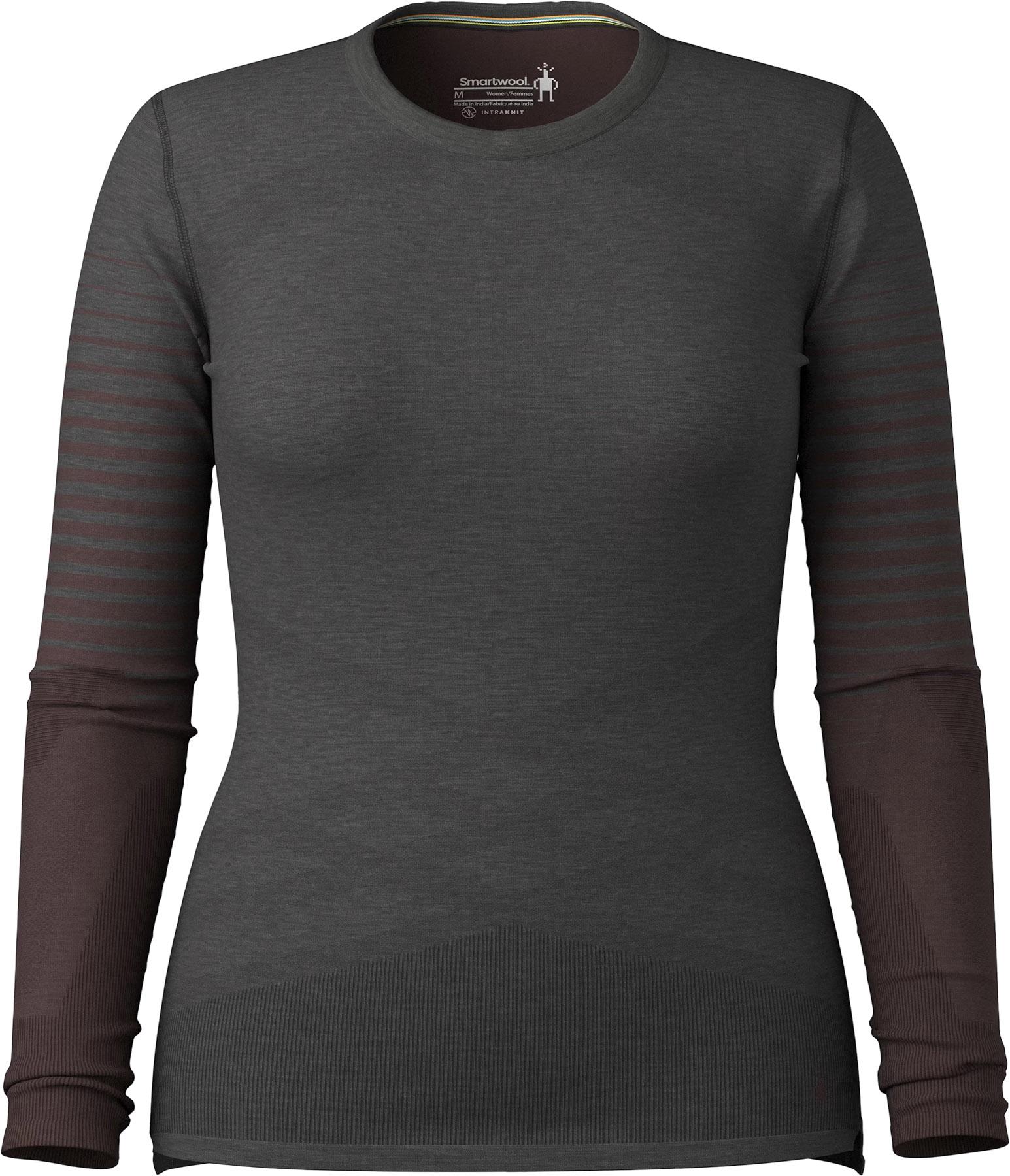 Image de produit pour T-shirt couche de base à col rond en mérinos 200 Intraknit - Femme