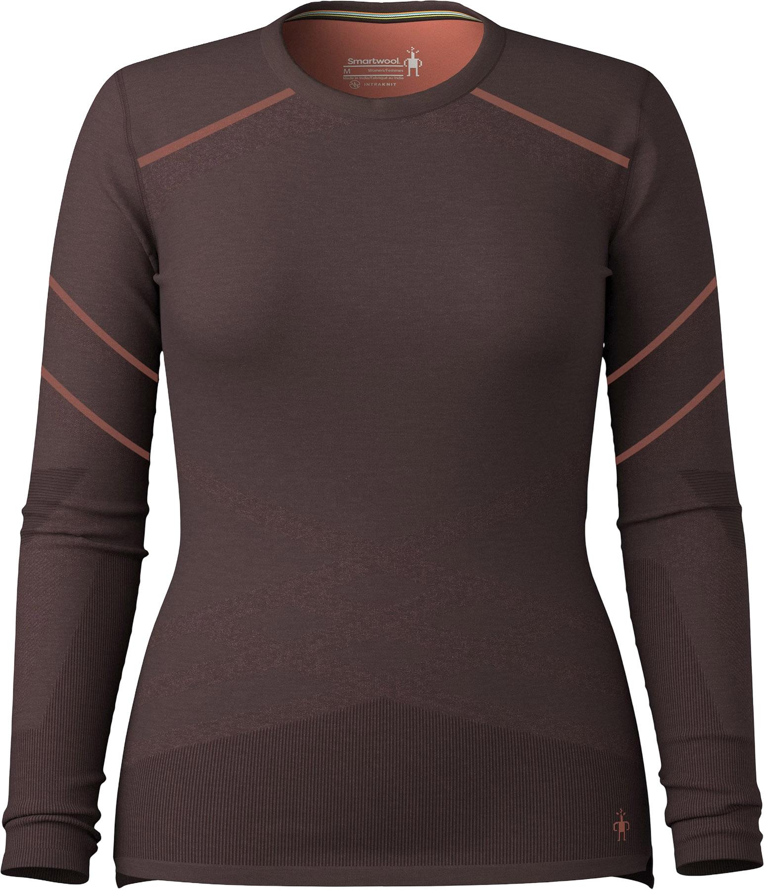 Product image for T-shirt couche de base à col rond en mérinos 200 Intraknit - Femme