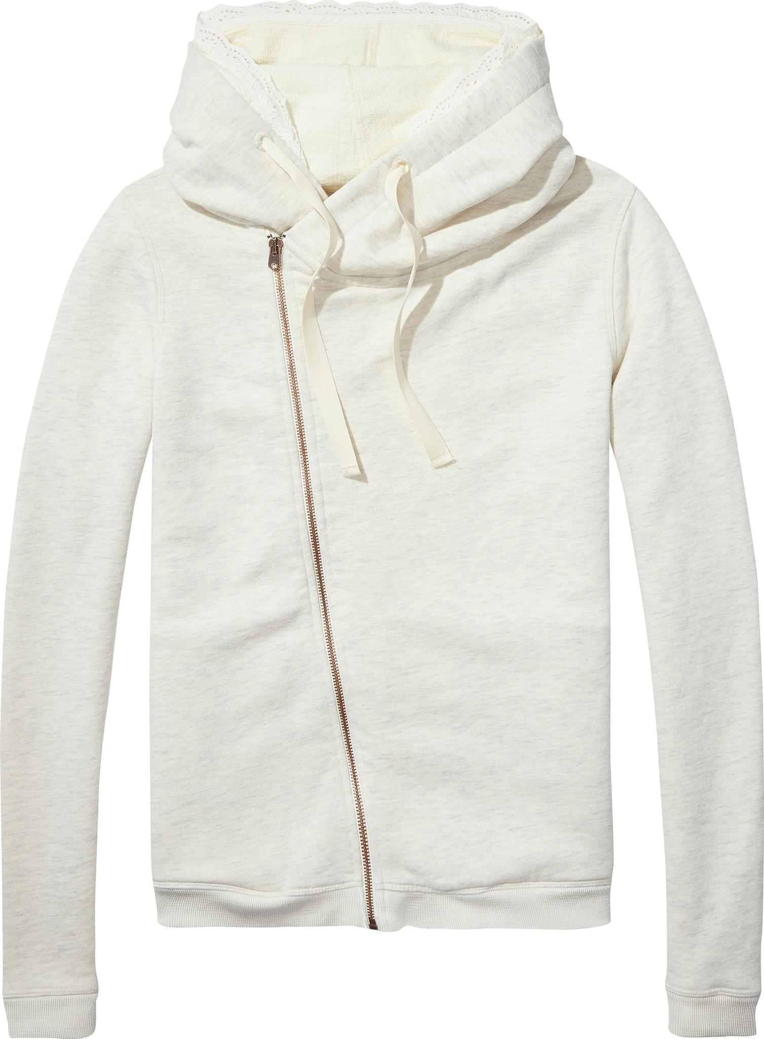 Product gallery image number 1 for product Ecru Twisted Zip Hoodie - Home Alone - Women's