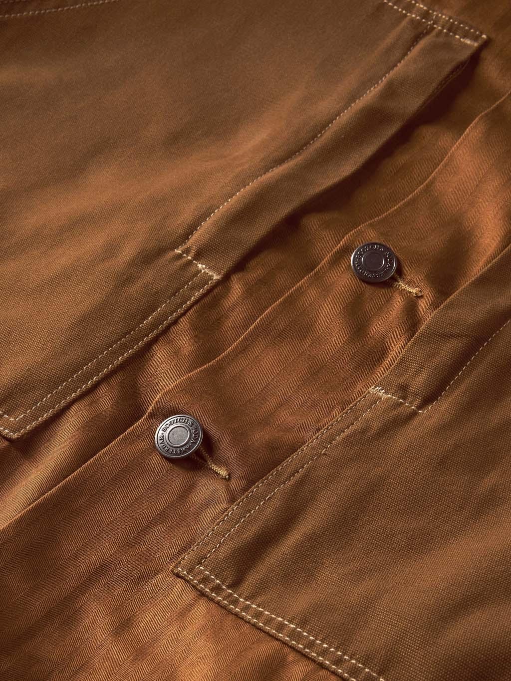 Product gallery image number 3 for product Canvas Panelling Cotton Jacket - Men's