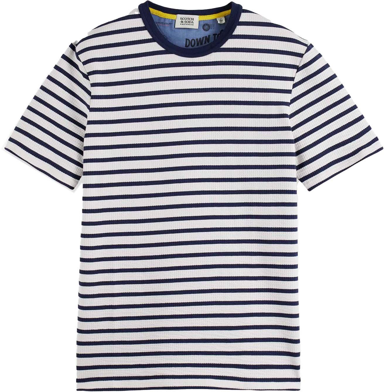 Product gallery image number 1 for product Waffle Jersey Breton T-shirt - Men's