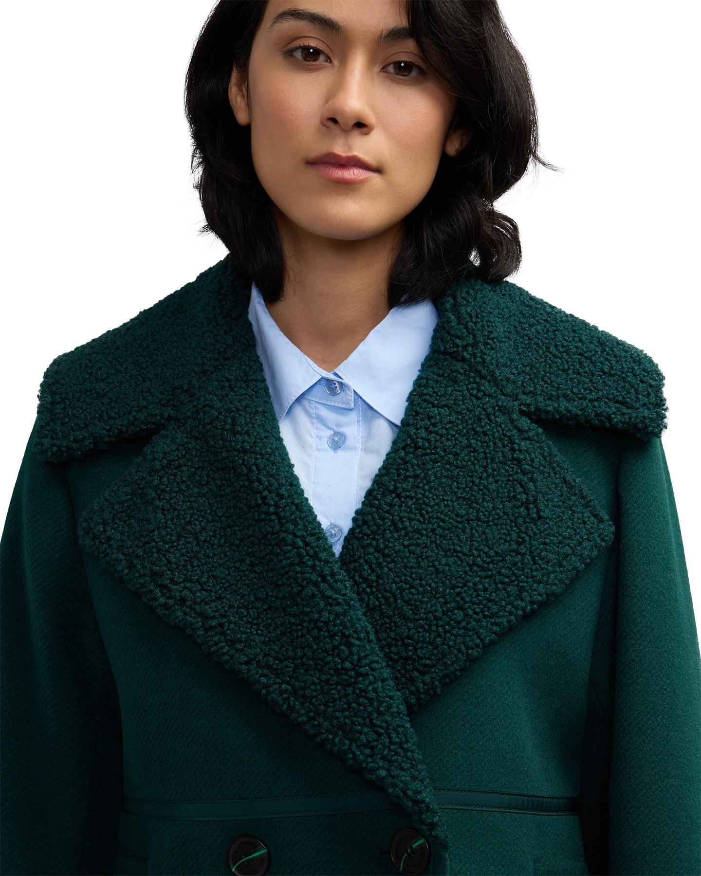 Product gallery image number 5 for product Runa Sherpa Collar Peacoat - Women's
