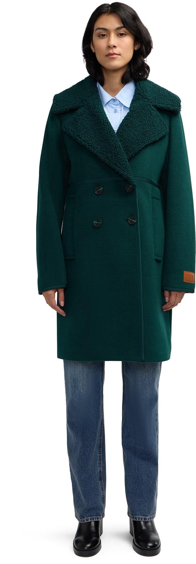 Product gallery image number 2 for product Runa Sherpa Collar Peacoat - Women's