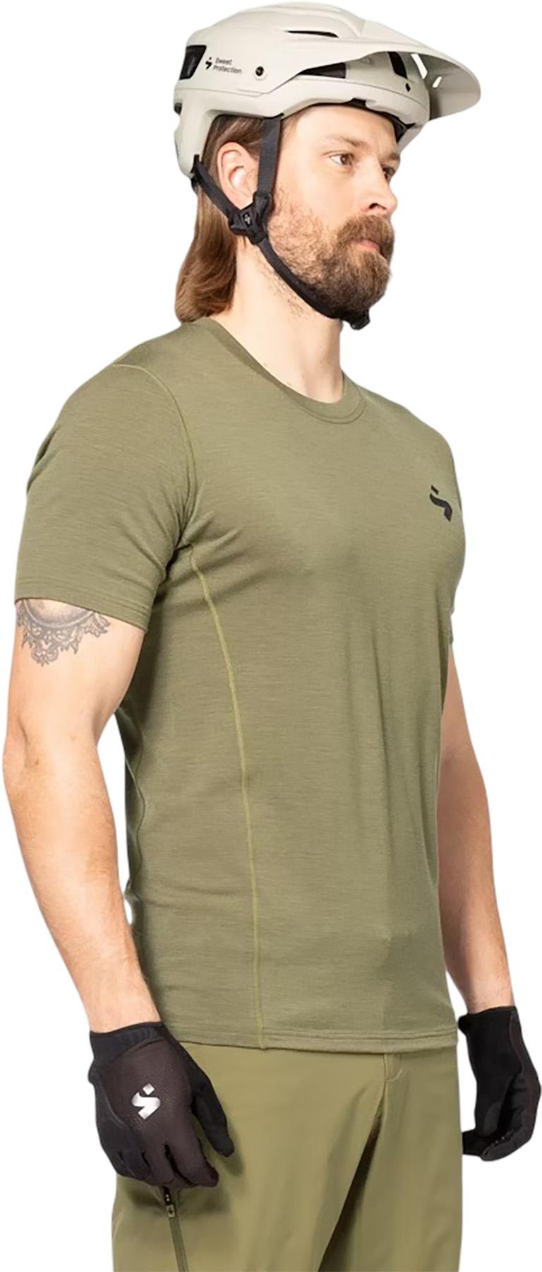 Numéro de l'image de la galerie de produits 4 pour le produit Maillot à manches courtes en laine mérinos Hunter - Homme