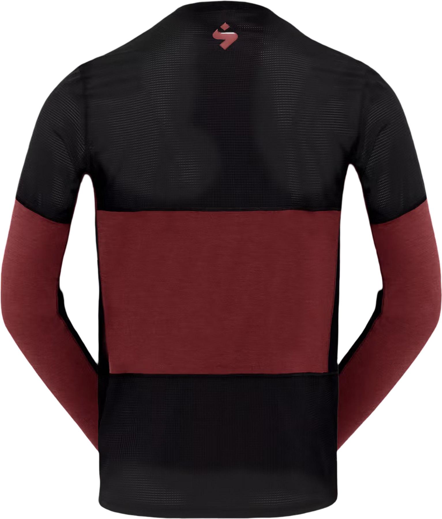 Product gallery image number 3 for product Maillot à manches longues hybride en laine mérinos Hunter - Homme