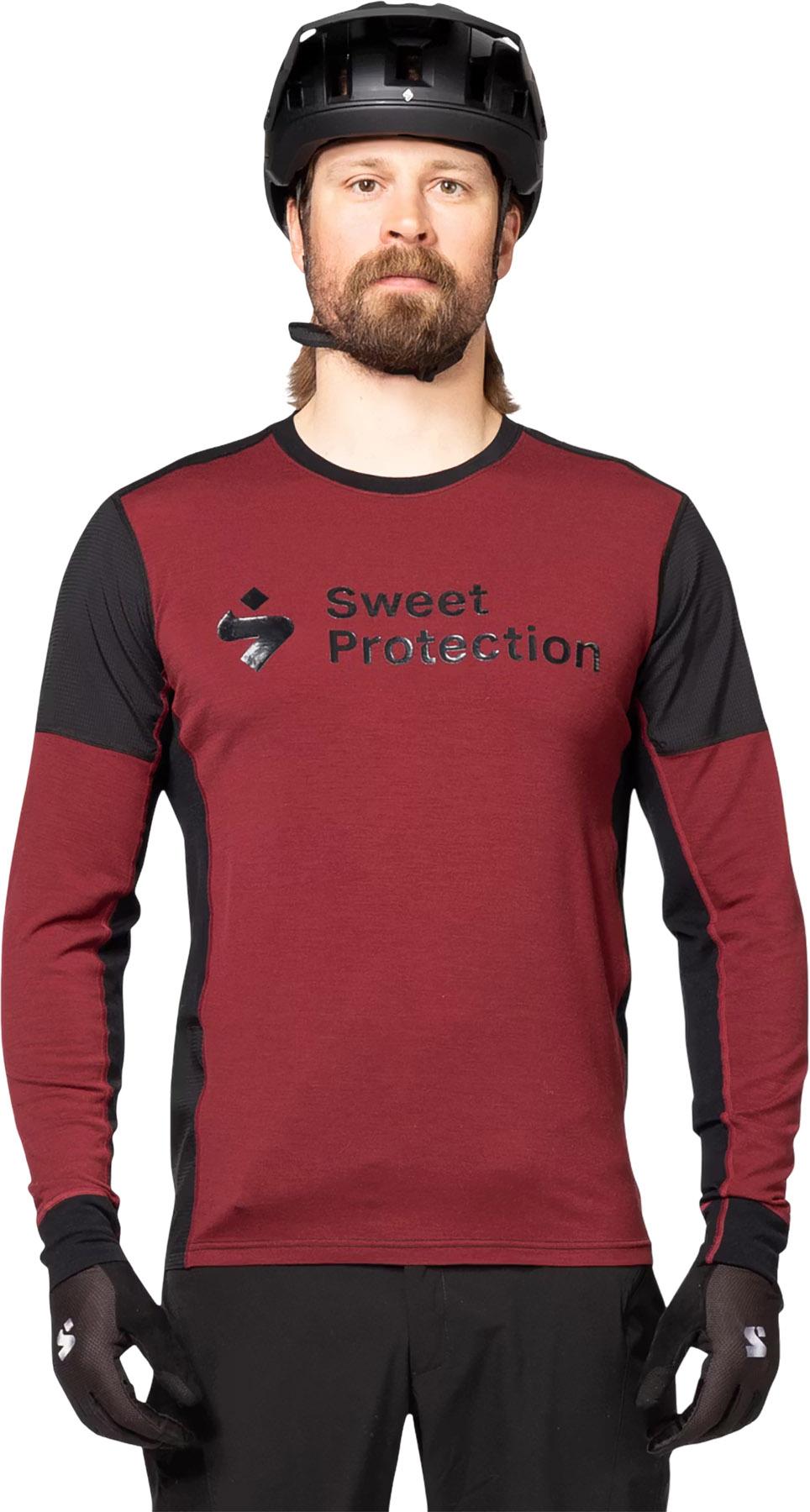 Product gallery image number 4 for product Maillot à manches longues hybride en laine mérinos Hunter - Homme