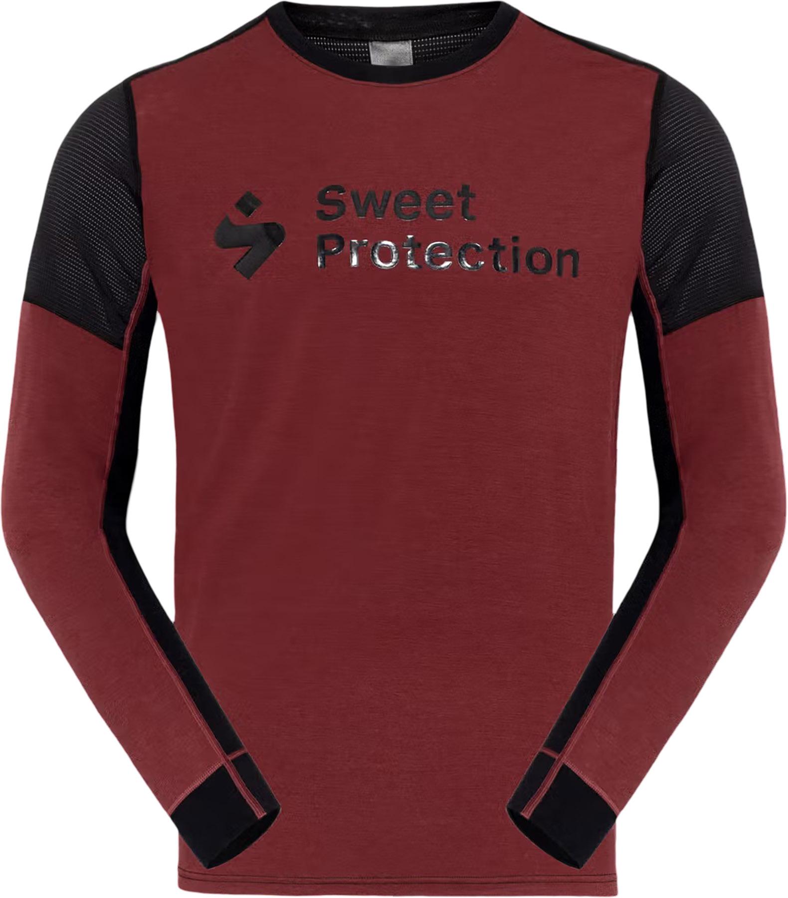 Product image for Maillot à manches longues hybride en laine mérinos Hunter - Homme