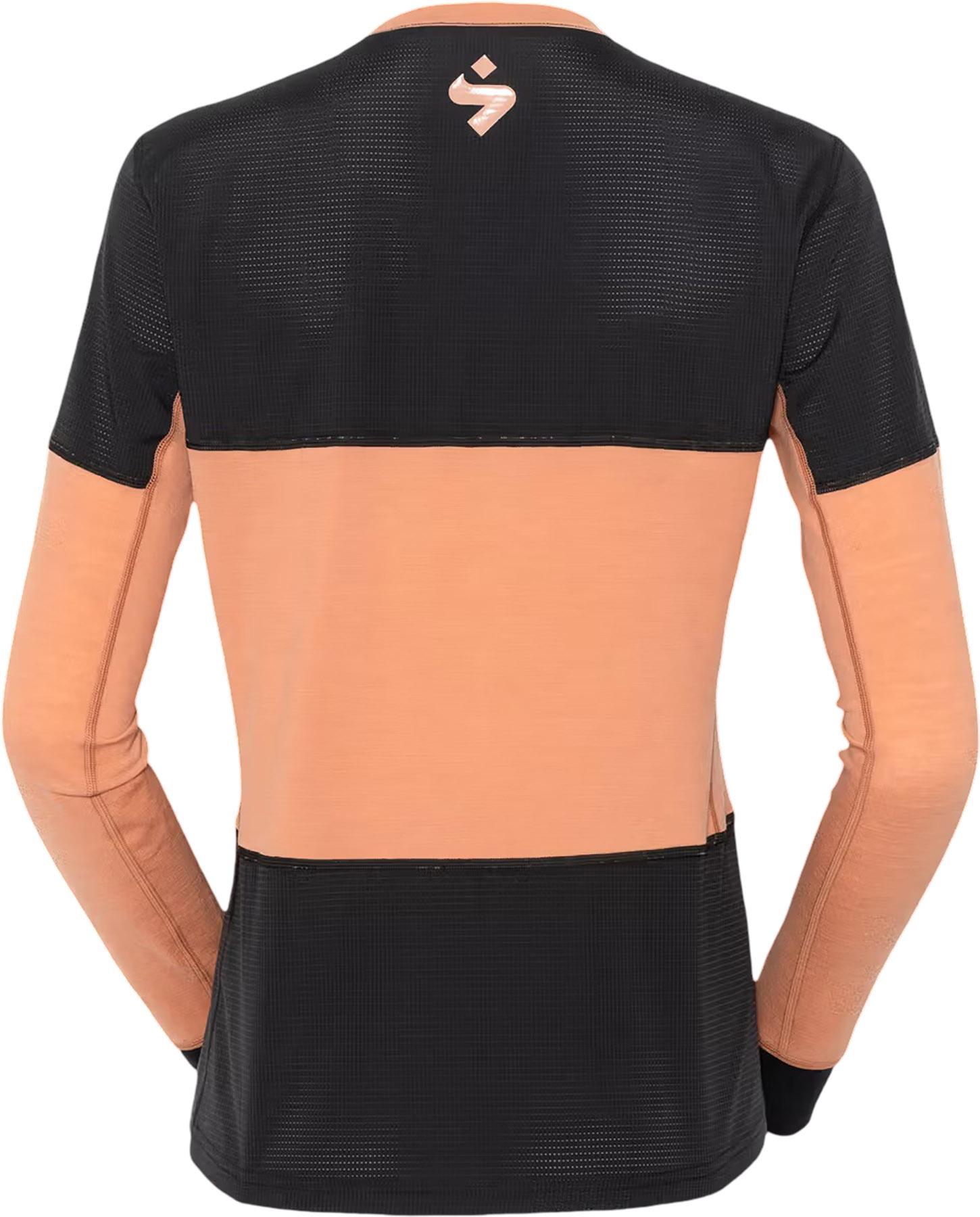 Product gallery image number 3 for product Maillot à manches longues hybride en laine mérinos Hunter - Femme