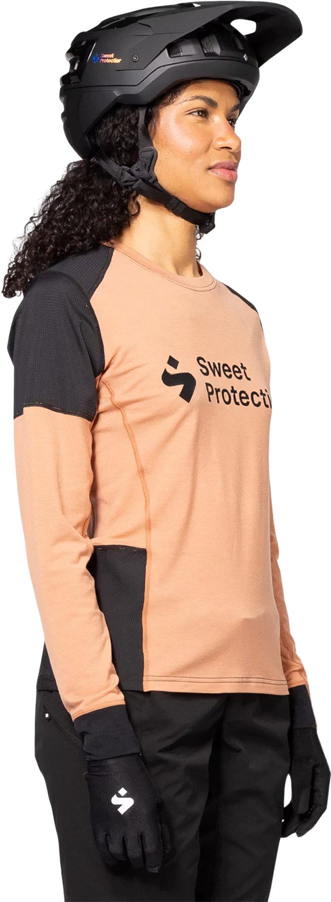 Product gallery image number 5 for product Maillot à manches longues hybride en laine mérinos Hunter - Femme