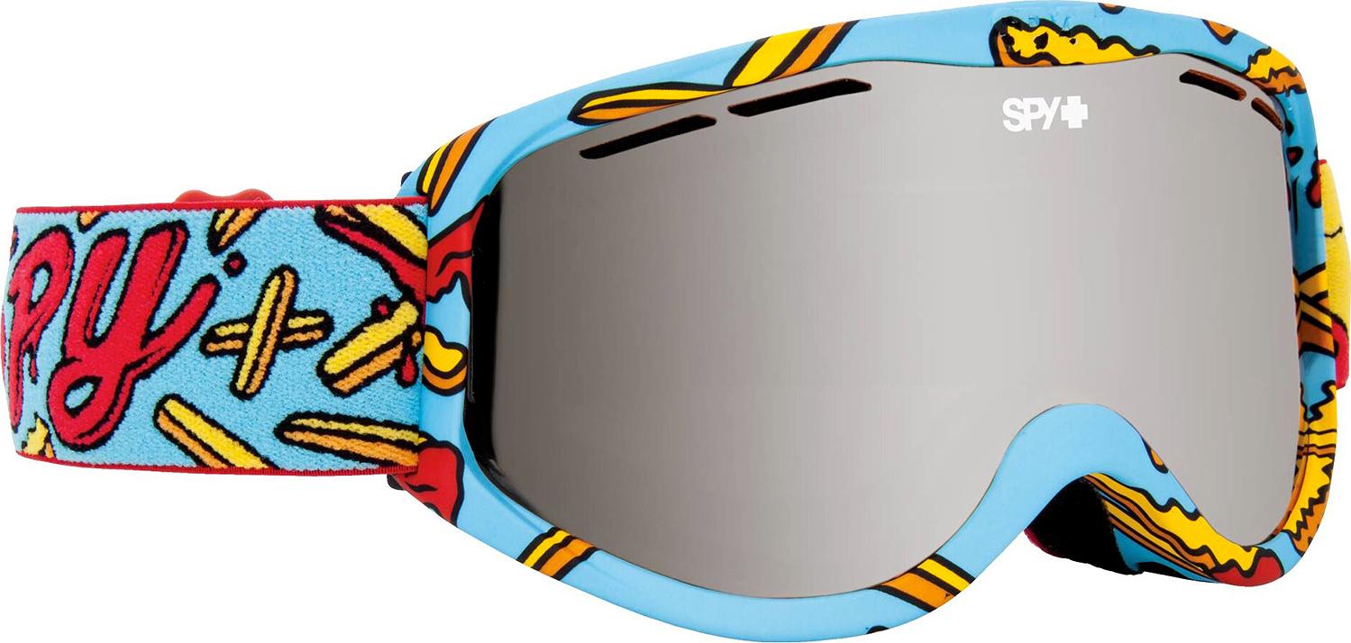 Product gallery image number 1 for product Cadet Goggle - Youth - Pizza Vs. French Fries - Bronze with Silver Spectra Lens