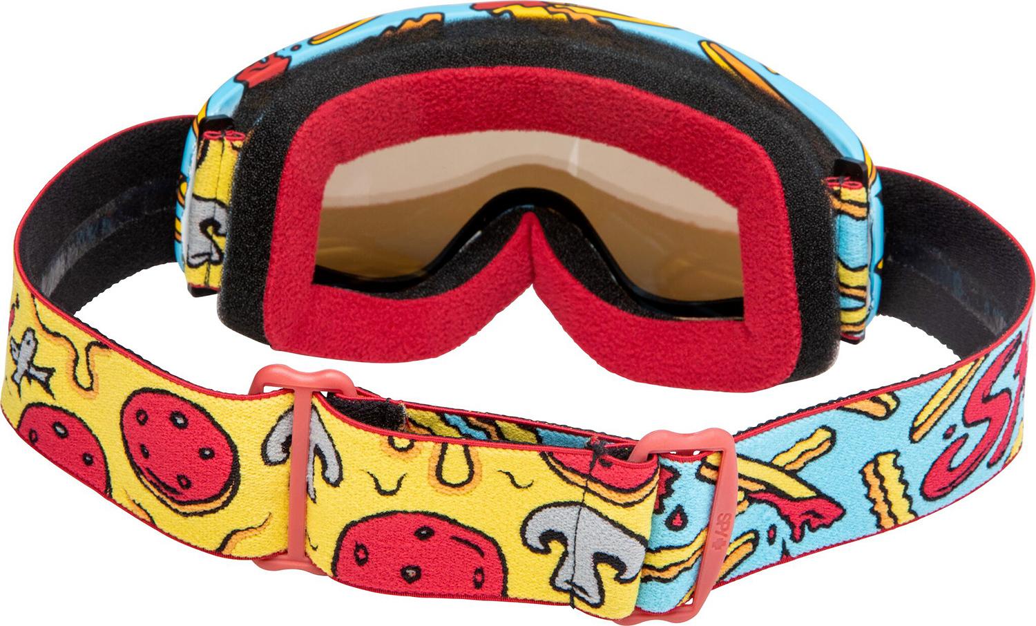 Product gallery image number 4 for product Cadet Goggle - Youth - Pizza Vs. French Fries - Bronze with Silver Spectra Lens