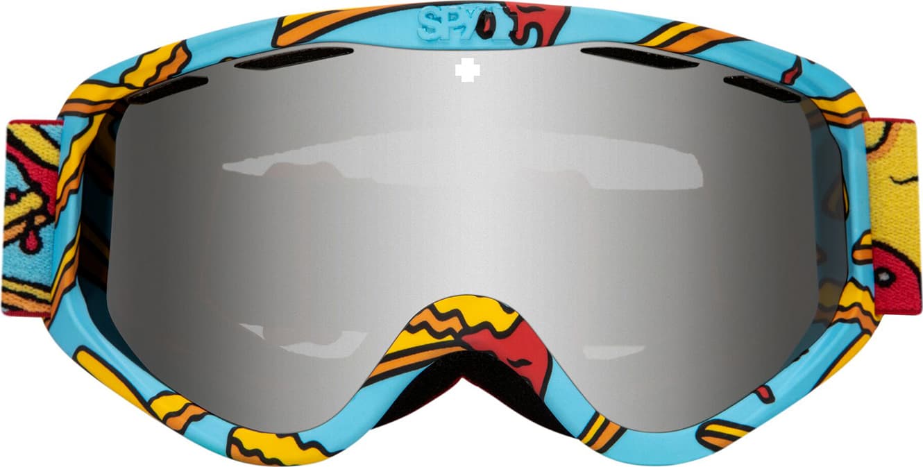 Product gallery image number 3 for product Cadet Goggle - Youth - Pizza Vs. French Fries - Bronze with Silver Spectra Lens