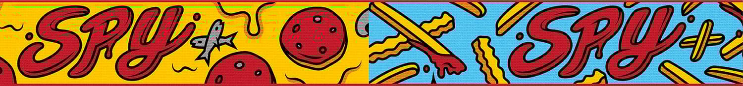 Product gallery image number 2 for product Cadet Goggle - Youth - Pizza Vs. French Fries - Bronze with Silver Spectra Lens