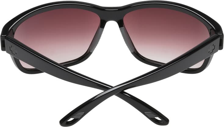 Product gallery image number 3 for product Allure Sunglasses - Black Frame - Happy Merlot Fade Lens - Women's