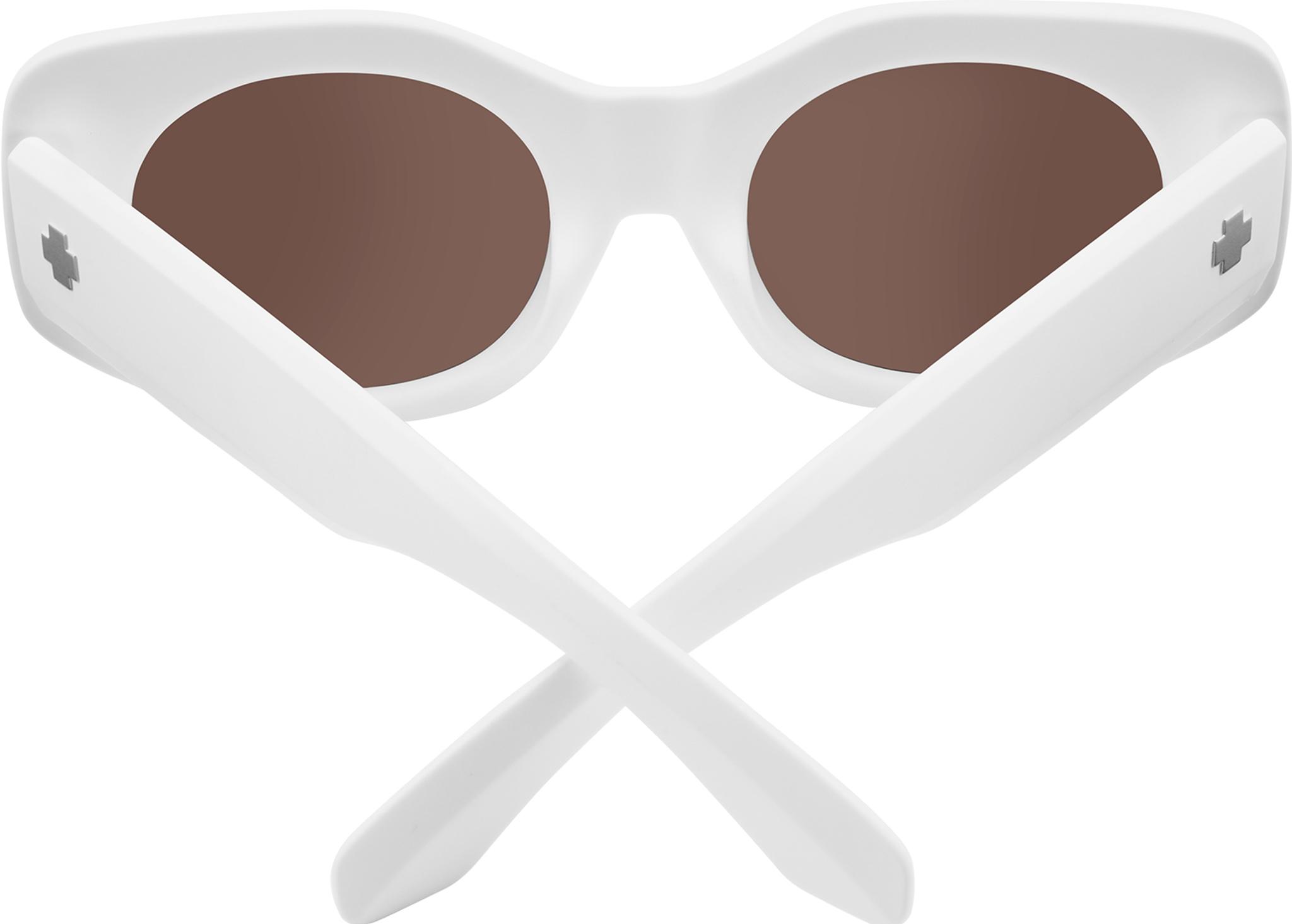 Product gallery image number 2 for product Hangout Sunglasses - Matte White Frame - Bronze Platinum Spectra Mirror Lens