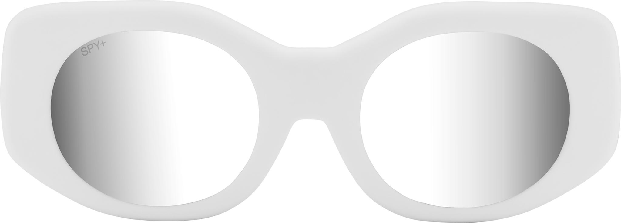 Product gallery image number 5 for product Hangout Sunglasses - Matte White Frame - Bronze Platinum Spectra Mirror Lens