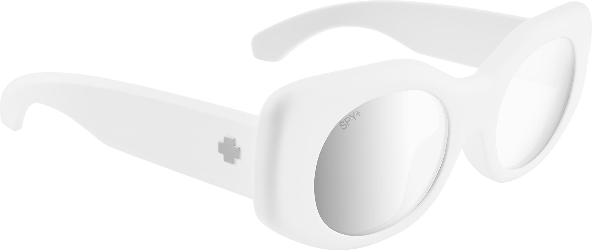 Product gallery image number 3 for product Hangout Sunglasses - Matte White Frame - Bronze Platinum Spectra Mirror Lens