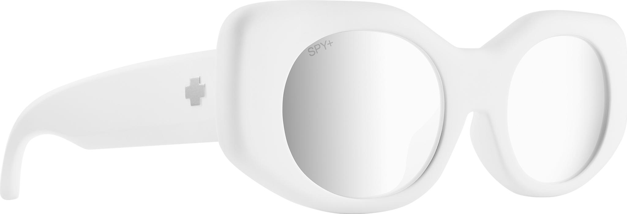 Product image for Hangout Sunglasses - Matte White Frame - Bronze Platinum Spectra Mirror Lens