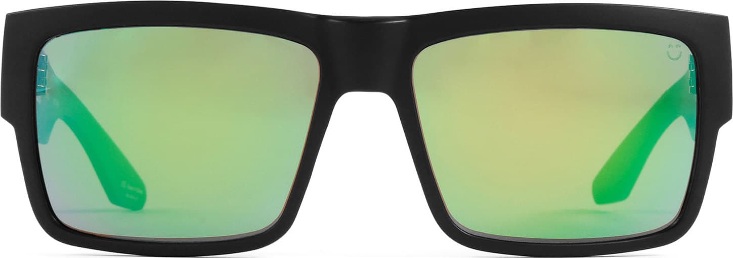 Product gallery image number 3 for product Cyrus Sunglasses - Matte Black Frame - Happy Bronze Polarised with Green Spectra Lens - Men's