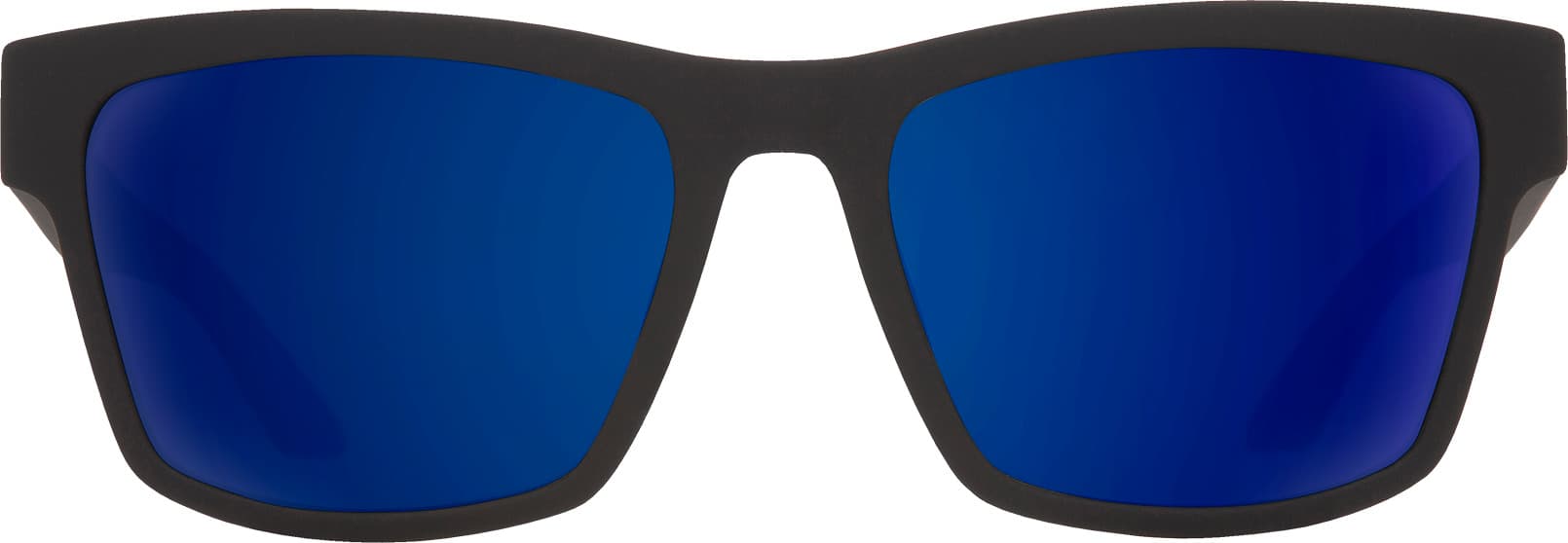 Product gallery image number 2 for product Haight 2 Sunglasses - Soft Matte Black and Blue Fade - Happy Gray Green with Dark Blue Flash Lens