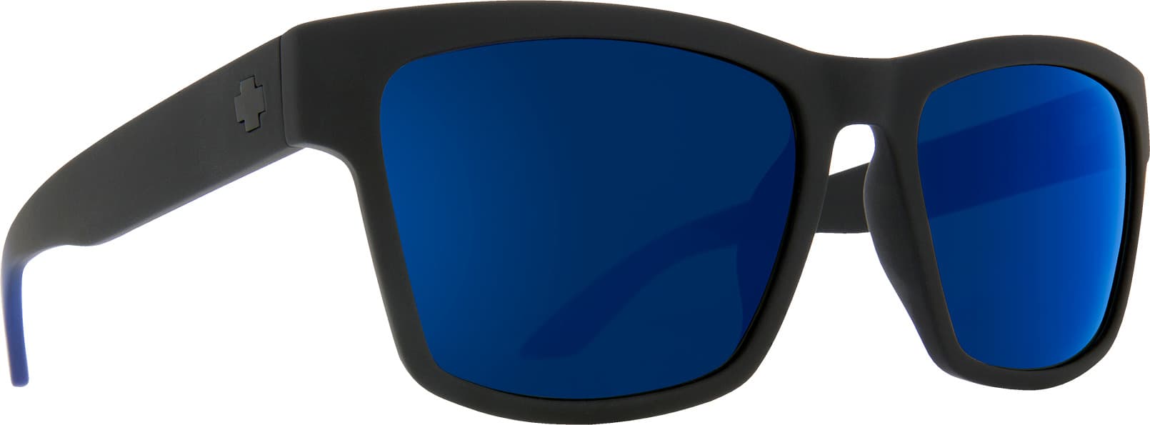 Product gallery image number 1 for product Haight 2 Sunglasses - Soft Matte Black and Blue Fade - Happy Gray Green with Dark Blue Flash Lens