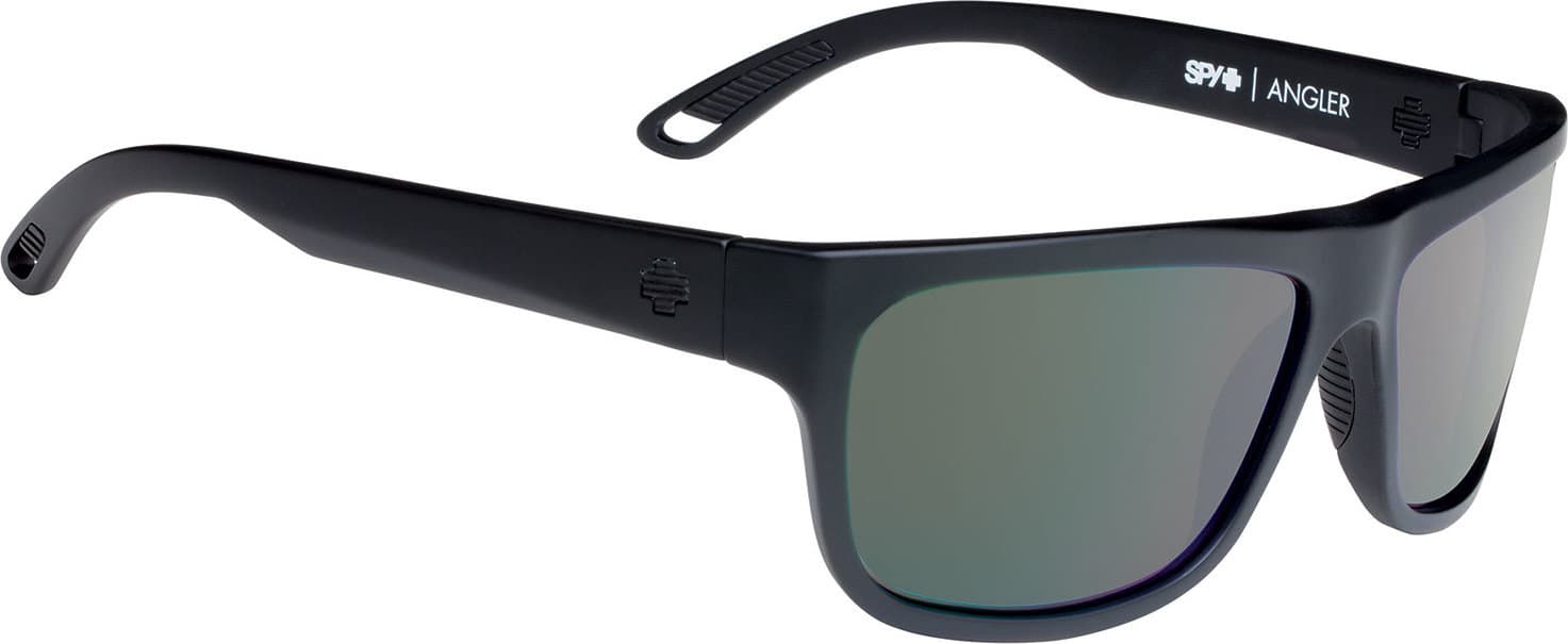 Product gallery image number 1 for product Angler Sunglasses - Matte Black Frame - Happy Gray Green Lens