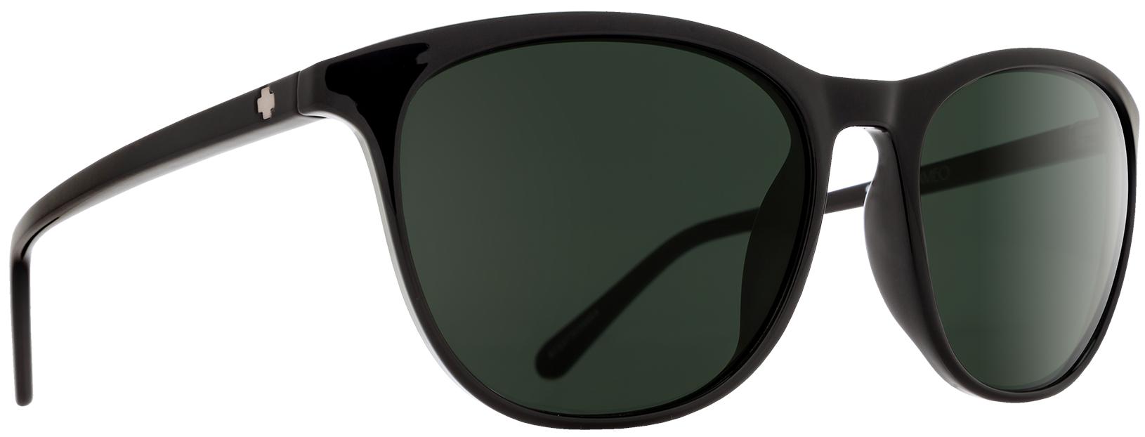 Product gallery image number 1 for product Cameo Sunglasses - Black Frame - Happy Gray Green Polar - Unisex