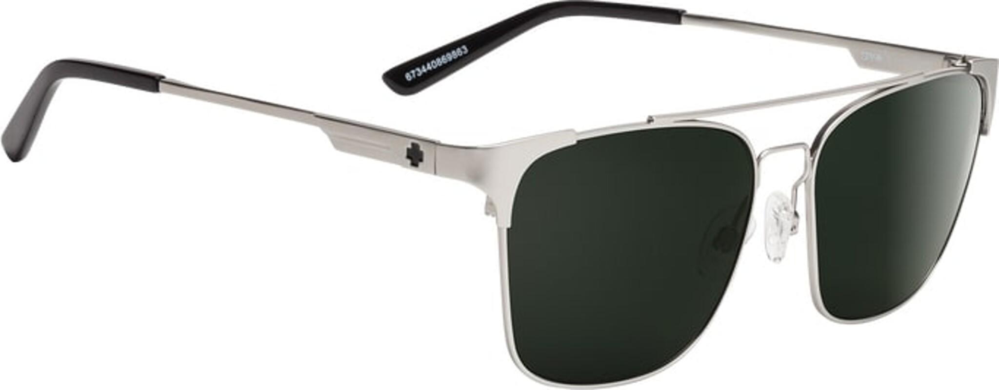 Product gallery image number 3 for product Wingate Sunglasses - Matte Silver Frame - Happy Gray Green Lens