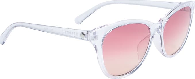 Product gallery image number 5 for product Spritzer Sunglasses - Clear Frame - Pink Sunset Fade Lens