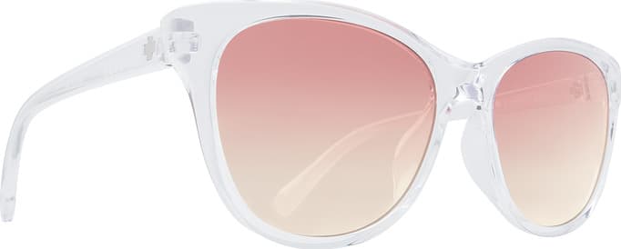 Product gallery image number 1 for product Spritzer Sunglasses - Clear Frame - Pink Sunset Fade Lens