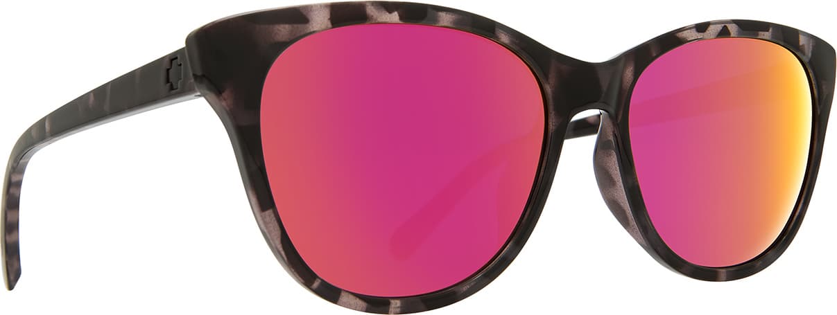 Product gallery image number 1 for product Spritzer Sunglasses - Black Tort Frame - Gray with Pink Spectra Lens
