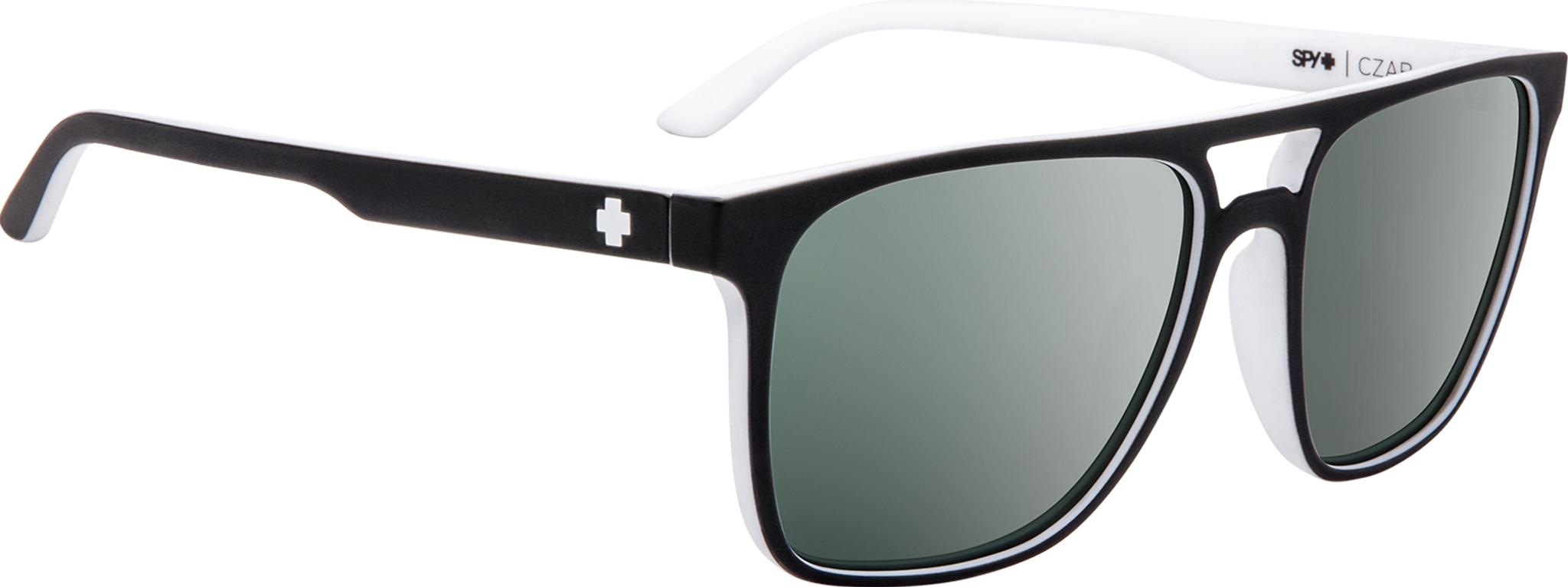 Product gallery image number 4 for product Czar Sunglasses - Whitewall Frame - Hd Plus Gray Green Platinum Spectra Lens