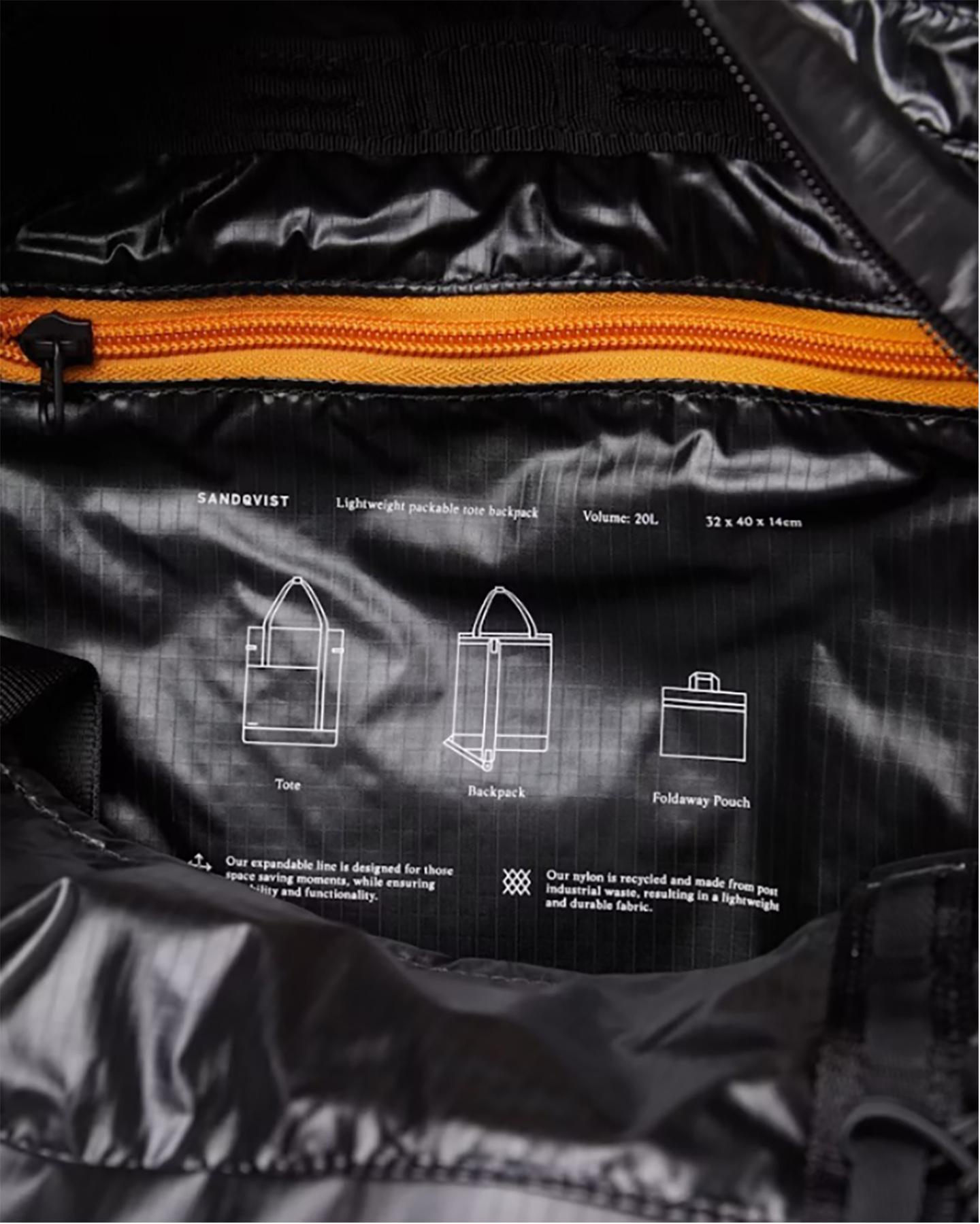 Numéro de l'image de la galerie de produits 5 pour le produit Sac à dos fourre-tout pliable Viggo 18L