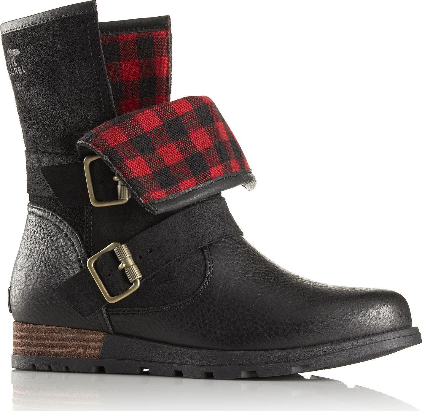 Product gallery image number 1 for product Major Moto Plaid Boots - Women's