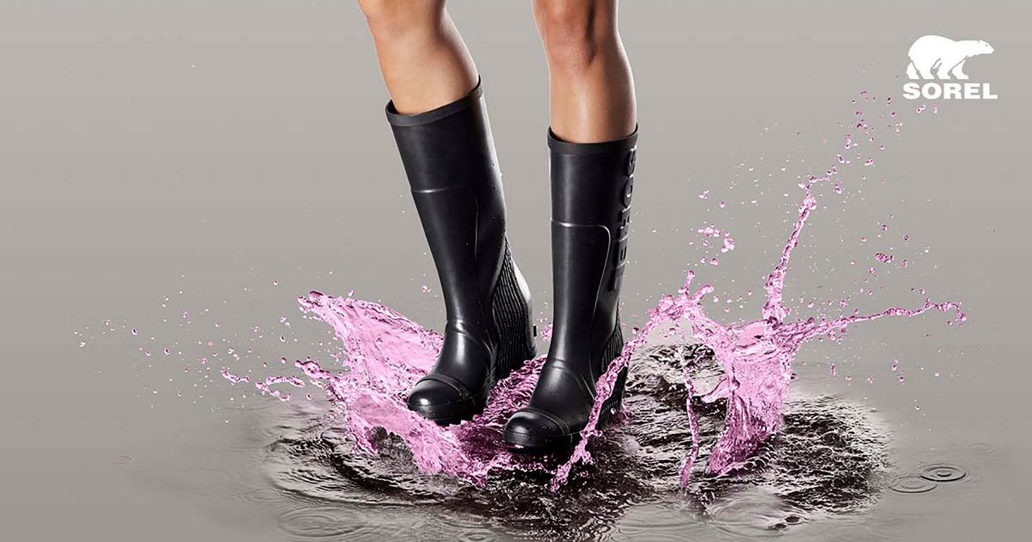 Product gallery image number 3 for product Joan Rain Wedge Tall Boots - Women's