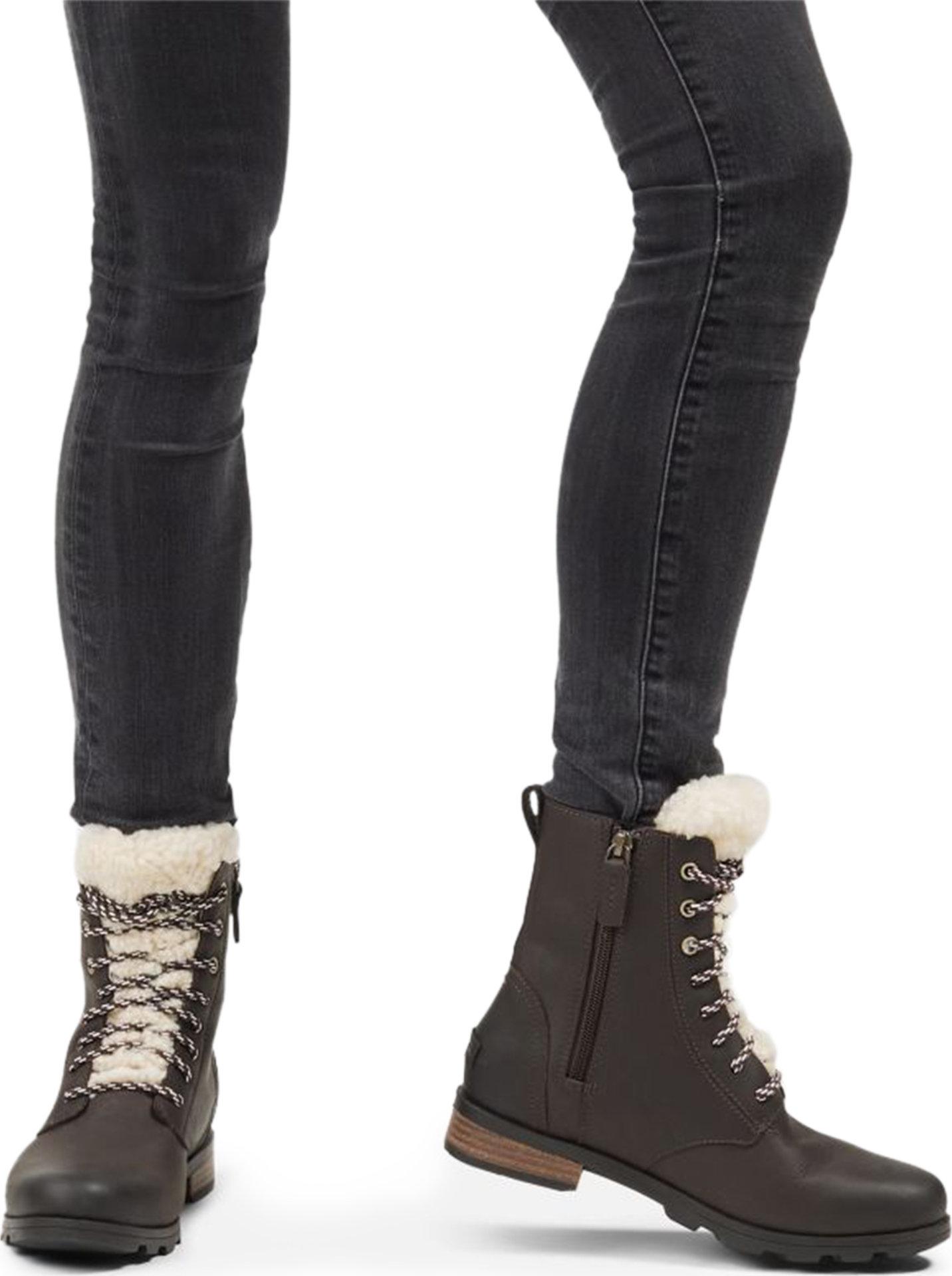 Product gallery image number 3 for product Emelie Short Lace Cozy Boot - Women's