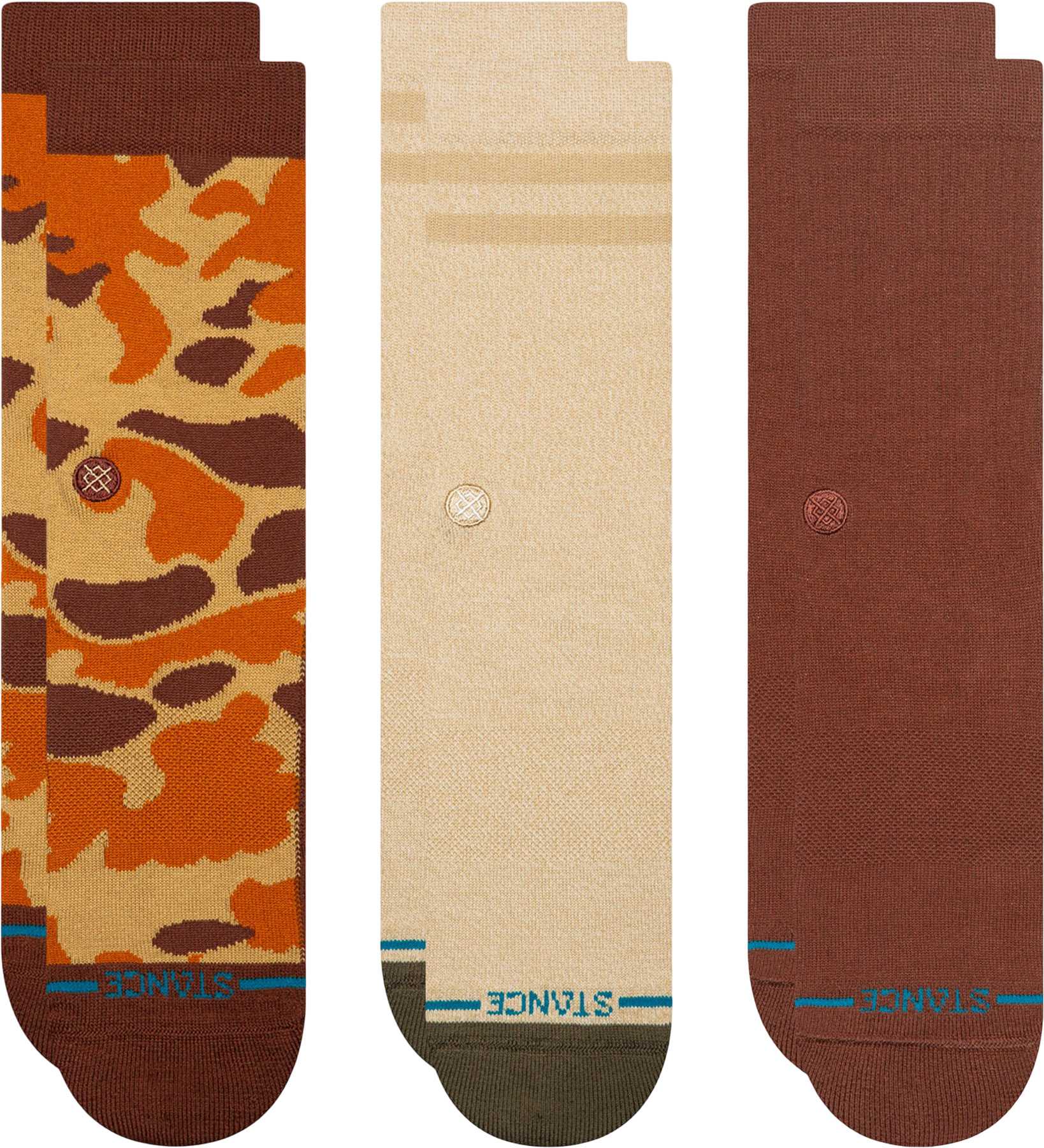 Product image for Camo 3 Pack Crew Socks - Unisex